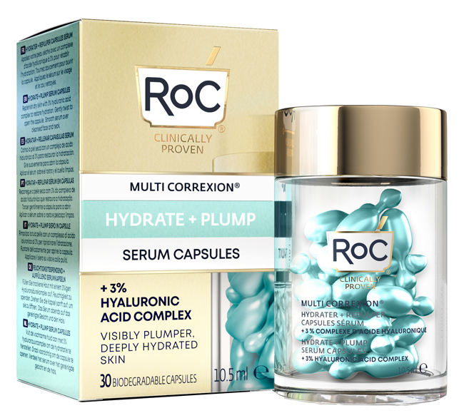 ROC MULTI CORREXION HYDRATE+ PLUMP SIERO VISO IN CAPSULE 30 CAPSULE - Farmacia Del Monaco