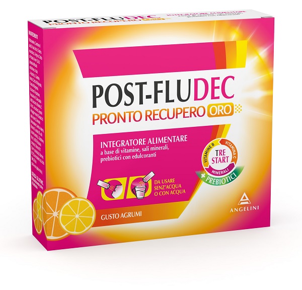 POSTFLUDEC AGRUMI PRONTO RECUPERO ORO 12 BUSTINE - Farmacia Del Monaco