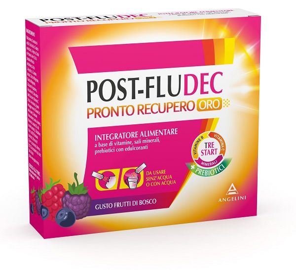 POSTFLUDEC FRUTTI DI BOSCO PRONTO RECUPERO ORO 12 BUSTINE - Farmacia Del Monaco