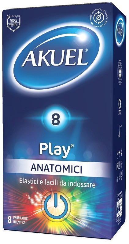 PROFILATTICO AKUEL PLAY ANATOMICO 8 PEZZI - Farmacia Del Monaco