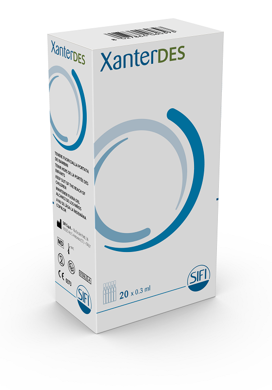 XANTERDES SOLUZIONE OFTALMICA 20 FLACONCINI MONODOSE DA 0,3 ML - Farmacia Del Monaco