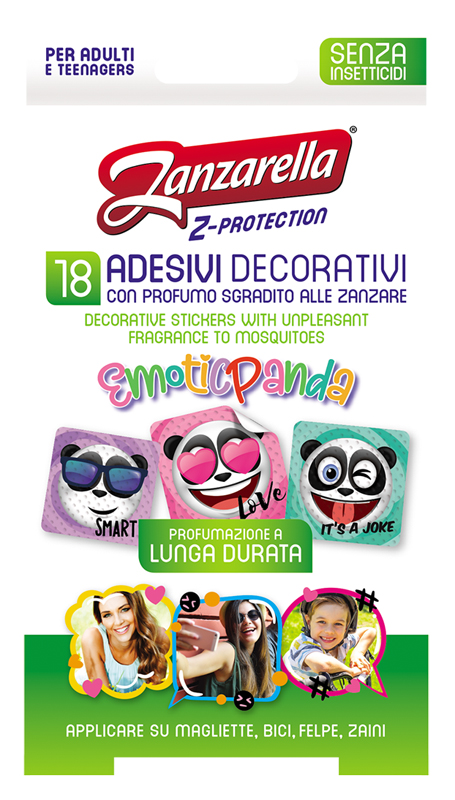 ZANZARELLA Z PROT STICKER 18 PEZZI - Farmacia Del Monaco