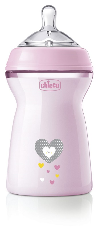 CHICCO BIBERON NAT FEEL PP 6M+ 330 ML BIMBA - Farmacia Del Monaco