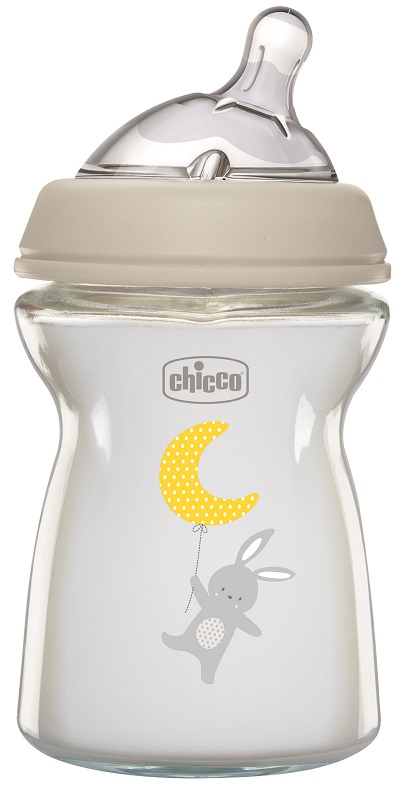 CHICCO BIBERON NAT FEEL VETRO 0M+ 250 ML - Farmacia Del Monaco