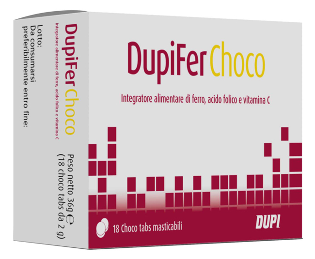 DUPIFER CHOCO 18 CHOCO TABS - Farmacia Del Monaco