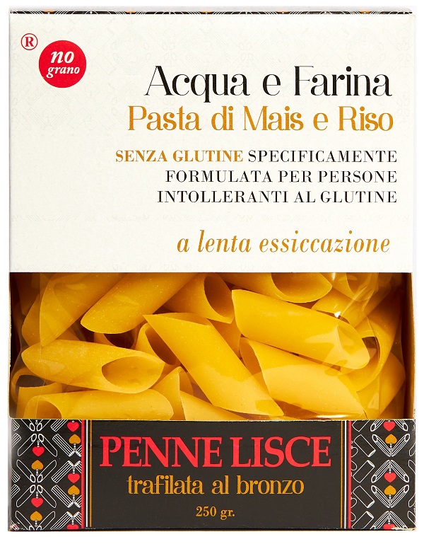NUTRI TE' PENNE LISCE ACQUA E FARINA MAIS E RISO 250 G - Farmacia Del Monaco