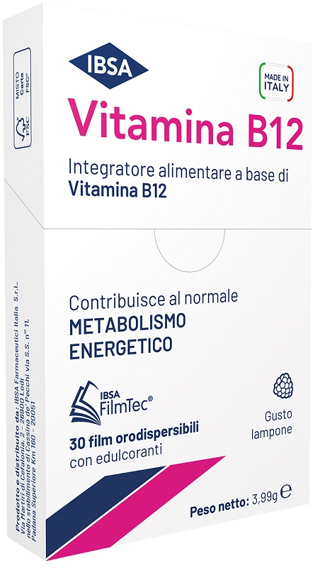 VITAMINA B12 IBSA 30 FILM ORALI - Farmacia Del Monaco