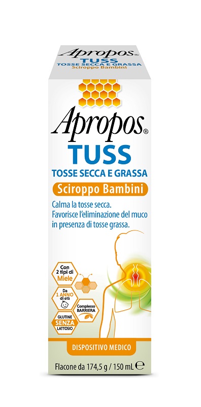 APROPOS TUSS SCIROPPO BAMBINI 150 ML - Farmacia Del Monaco