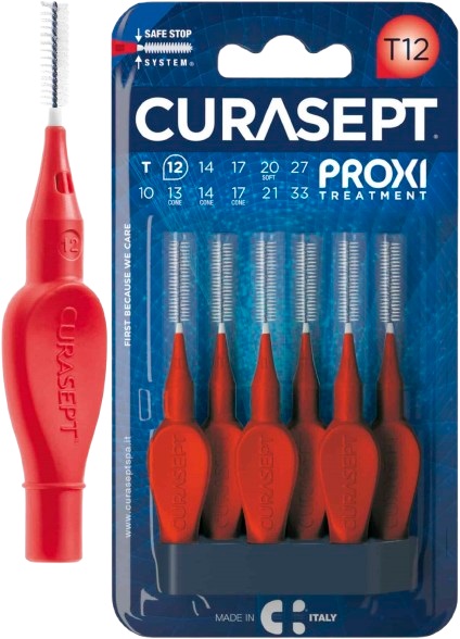 CURASEPT PROXI T12 ROSSO/RED 6 PEZZI - Farmacia Del Monaco