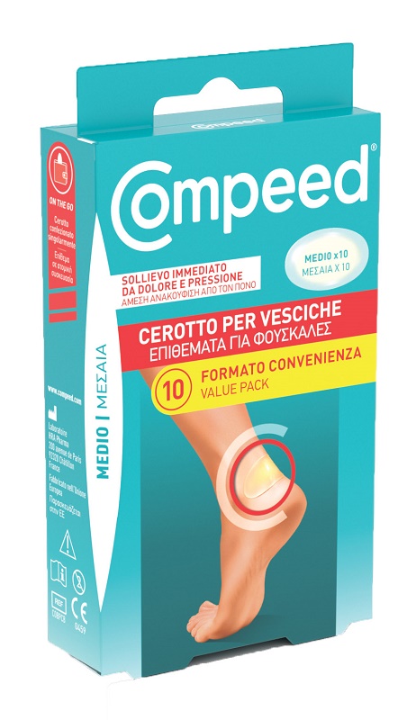 CEROTTI COMPEED PER VESCICHE MEDIO 10 PEZZI CARTON - Farmacia Del Monaco