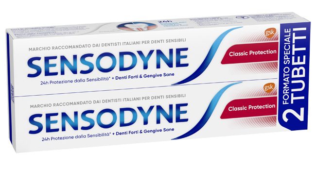 SENSODYNE CLASSICO PROTECTION 2 X 75 ML - Farmacia Del Monaco