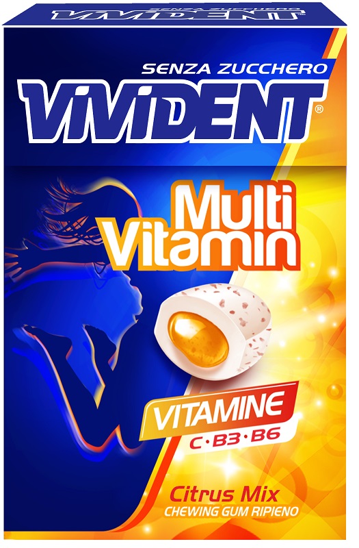 VIVIDENT MULTIVITAMIN ASTUCCIO 16 CHEWING-GUM - Farmacia Del Monaco