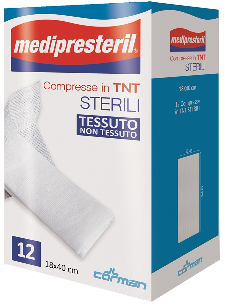 COMPRESSE STERILI TNT MEDIPRESTERIL 18X40 CM 12 PEZZI - Farmacia Del Monaco