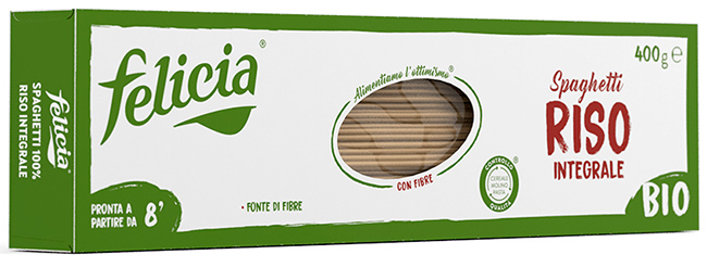 FELICIA BIO RISO INTEGRALE SPAGHETTI 340 G - Farmacia Del Monaco