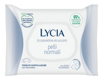 LYCIA SALVIETTINE STRUCCANTI PELLI NORMALI 20 PEZZI - Farmacia Del Monaco