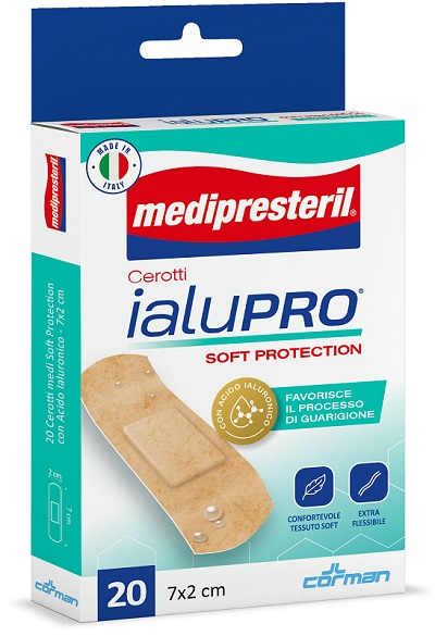 MEDIPRESTERIL CEROTTI IALUPRO SOFT PROTECTION MEDI 7X2CM 20 PEZZI - Farmacia Del Monaco