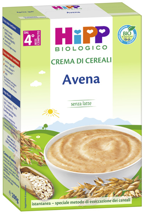 HIPP BIO CREMA CEREALI AVENA 200 G - Farmacia Del Monaco