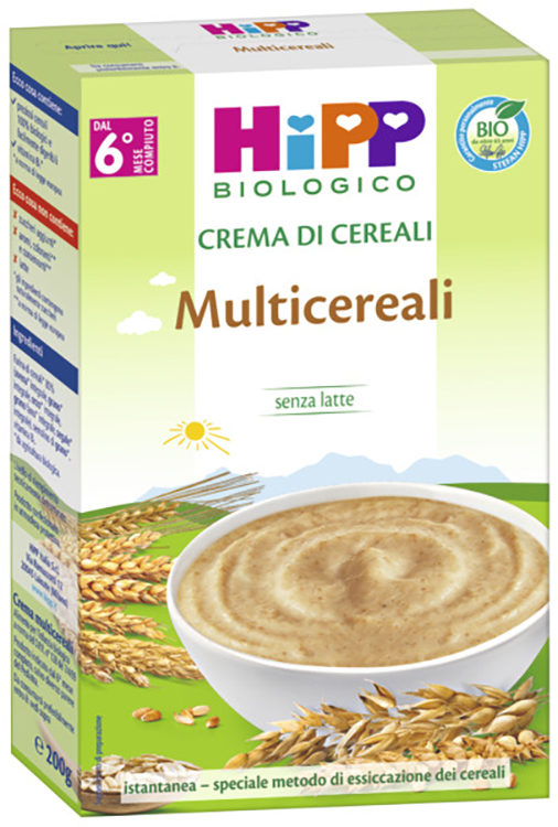 HIPP BIO CREMA CEREALI MULTICEREALI 200 G - Farmacia Del Monaco