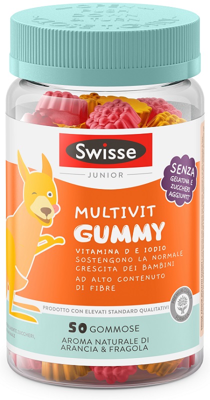 SWISSE JUNIOR MULTIVIT GUMMY 50 PASTIGLIE GOMMOSE - Farmacia Del Monaco