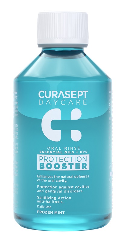CURASEPT DAYCARE COLLUTORIO PROTECTION BOOSTER FROZEN MINT 250 ML - Farmacia Del Monaco