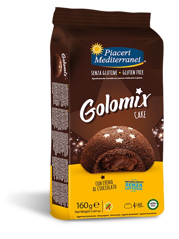 PIACERI MEDITERRANEI GOLOMIX CAKE 4 PEZZI DA 40 G - Farmacia Del Monaco