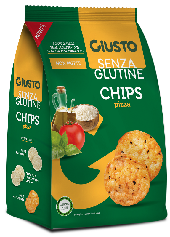 GIUSTO SENZA GLUTINE CHIPS PIZZA 40 G - Farmacia Del Monaco
