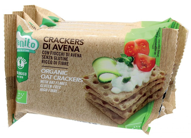 PROBIOS BIO CRACKERS AVENA CON FIOCCHI DI AVENA 4 X 35 G - Farmacia Del Monaco