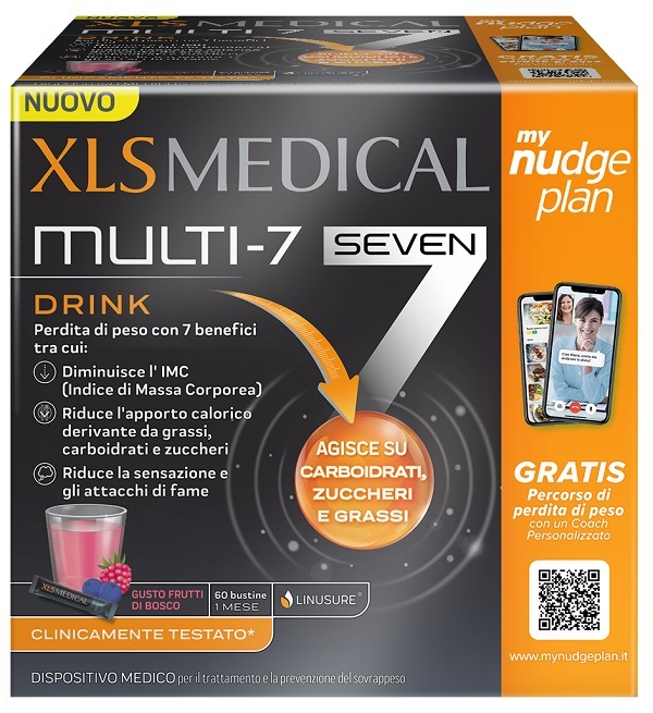 XLS MEDICAL MULTI7 DRINK 60 BUSTINE - Farmacia Del Monaco