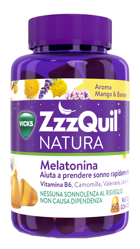 ZZZQUIL NATURA MANGO & BANANA 60 PASTIGLIE GOMMOSE - Farmacia Del Monaco