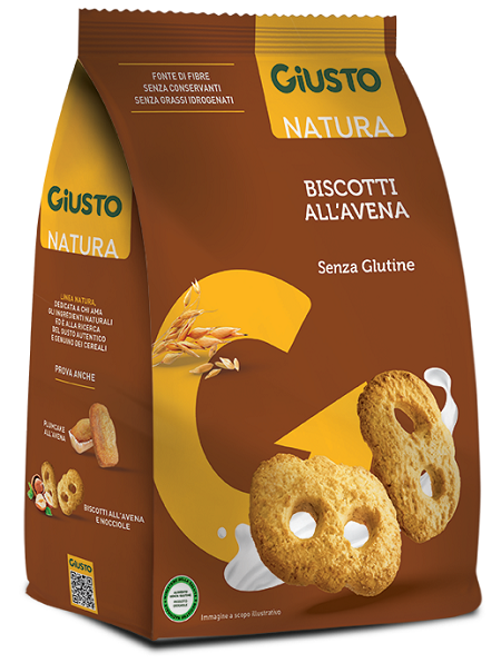 GIUSTO SENZA GLUTINE BISCOTTI AVENA 250 G - Farmacia Del Monaco
