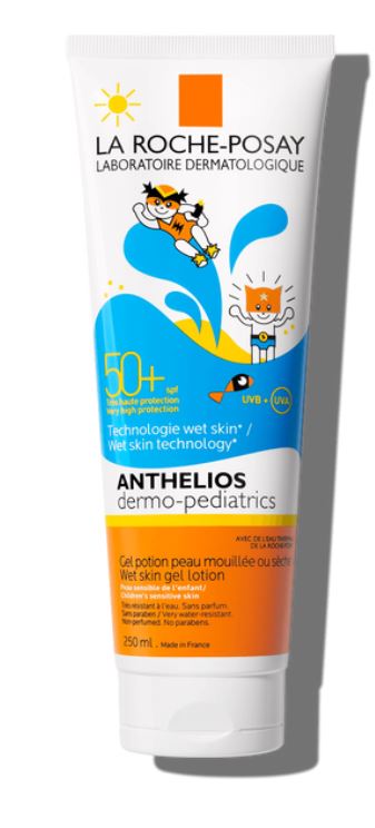 ANTHELIOS GEL PELLE BAGNATA BAMBINO 50+ 200 ML PAPERPACK - Farmacia Del Monaco