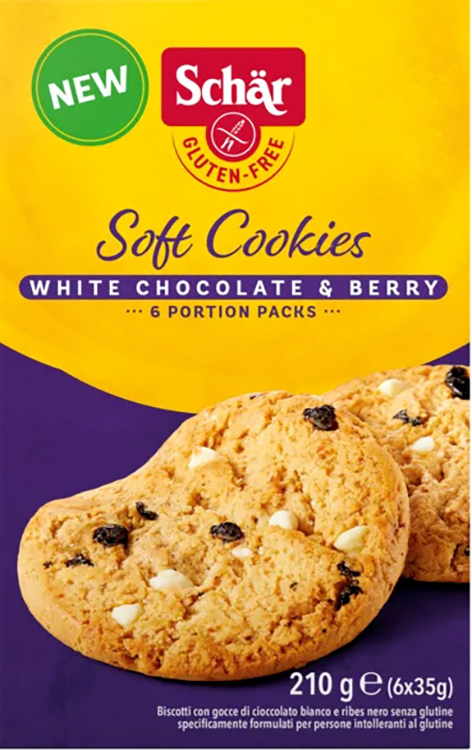 SCHAR SOFT COOKIE WHITE CHOCOLATE 210 G - Farmacia Del Monaco
