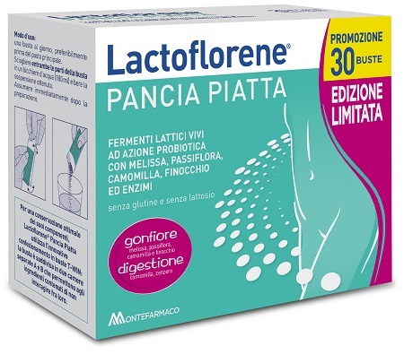 LACTOFLORENE PANCIA PIATTA SPECIAL PACK 30 BUSTINE - Farmacia Del Monaco