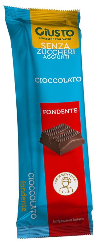 GIUSTO SENZA ZUCCHERO BARRETTA CIOCCOLATO FONDENTE 42 G - Farmacia Del Monaco