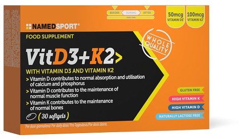 VITD3+K2 30 SOFTGELS - Farmacia Del Monaco