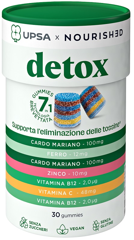 UPSA X NOURISHED DETOX 30 GUMMIES - Farmacia Del Monaco