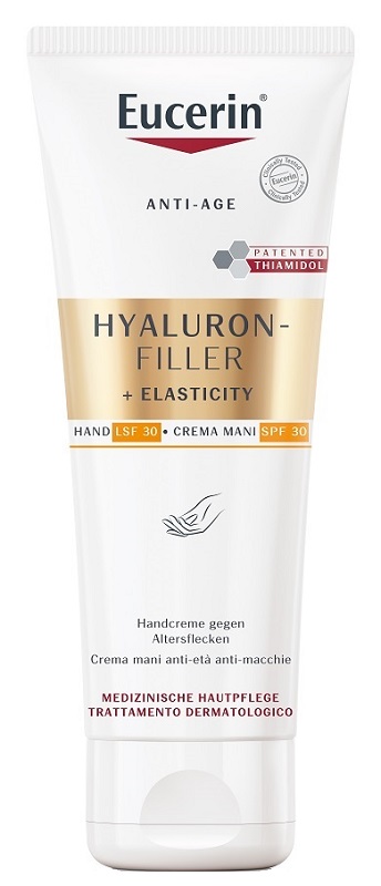 EUCERIN HYALURON FILLER + ELASTICITY CREMA MANI ANTI MACCHIE 75 ML - Farmacia Del Monaco