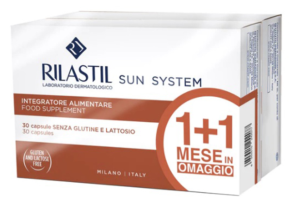 RILASTIL SUN SYSTEM CAPSULE 1+1 30 CAPSULE + 30 CAPSULE - Farmacia Del Monaco