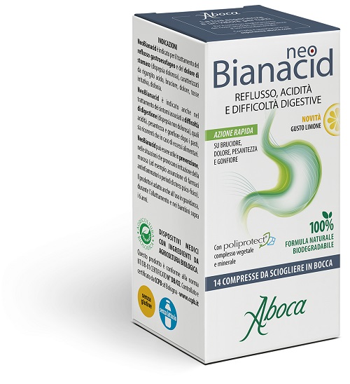 NEOBIANACID 14 COMPRESSE LIMONE - Farmacia Del Monaco