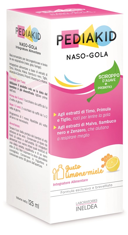 PEDIAKID NASO GOLA SCIROPPO 125 ML - Farmacia Del Monaco