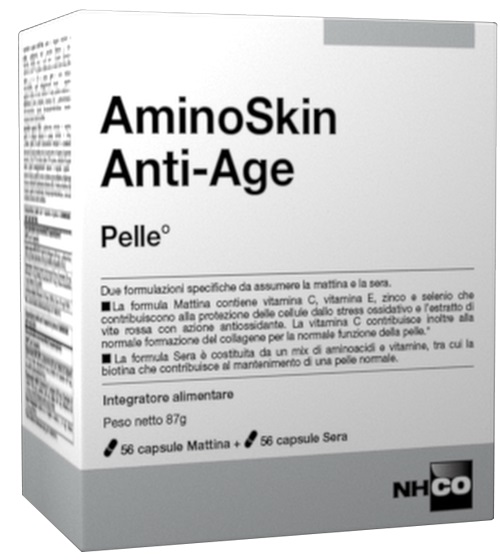 NHCO AMINOSKIN ANTI-AGE FLACONE 56 CAPSULE + 56 CAPSULE - Farmacia Del Monaco