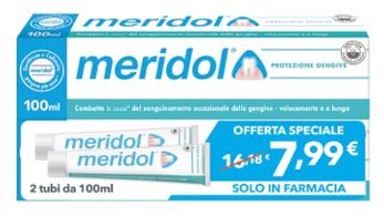 MERIDOL DENTIFRICIO PROTEZIONE GENGIVE 2 PEZZI DA 100 ML - Farmacia Del Monaco