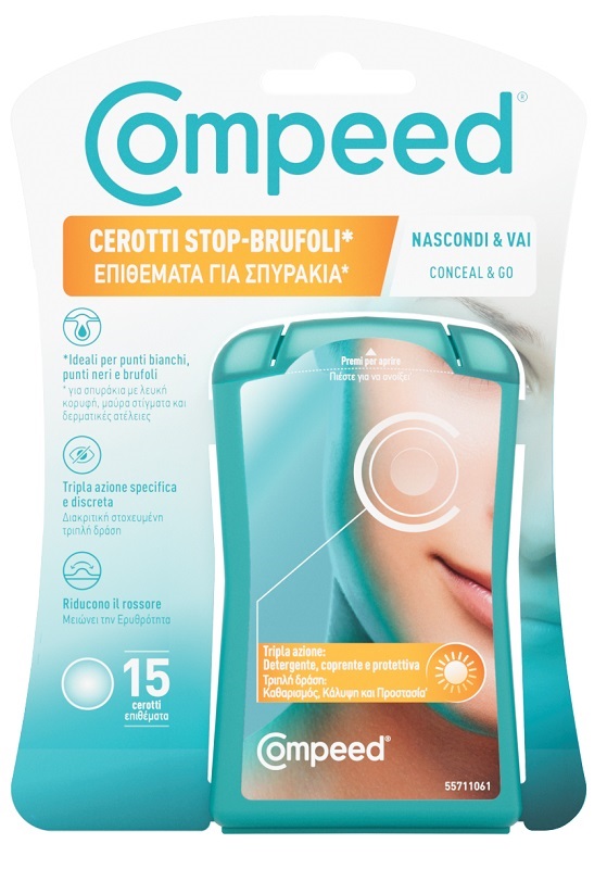 COMPEED CEROTTI STOP BRUFOLI NASCONDI & VAI 15 PEZZI - Farmacia Del Monaco