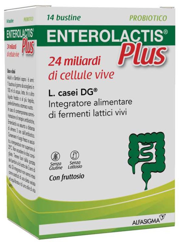 ENTEROLACTIS PLUS 14 BUSTINE - Farmacia Del Monaco