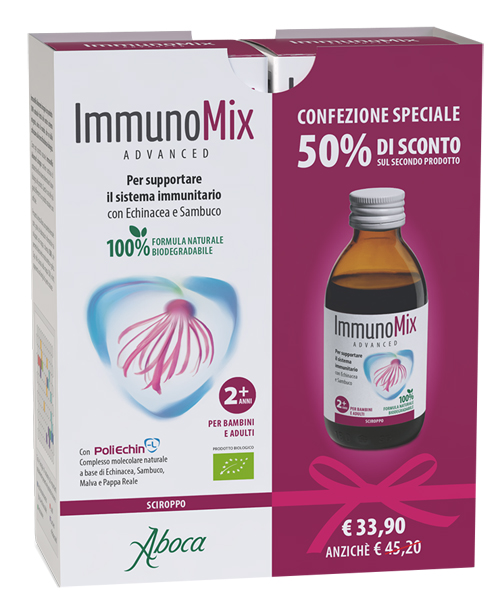 IMMUNOMIX ADVANCED SCIROPPO CONFEZIONE SPECIALE 2 PEZZI - Farmacia Del Monaco