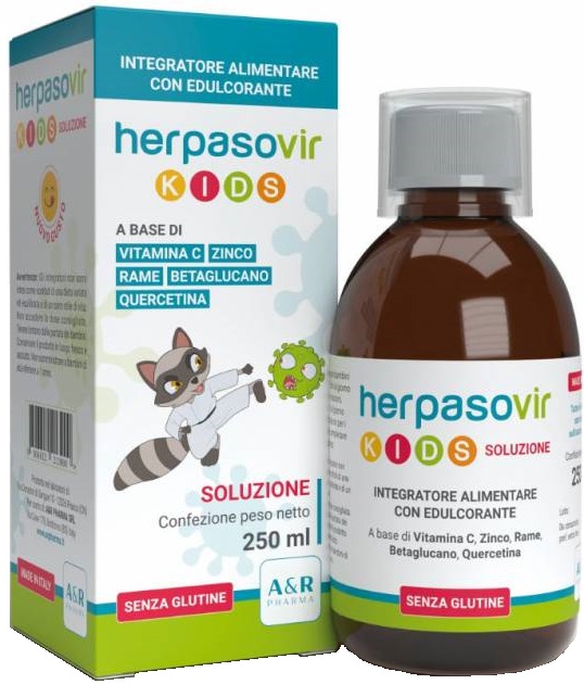 HERPASOVIR KIDS SOLUZIONE RT 250 ML - Farmacia Del Monaco