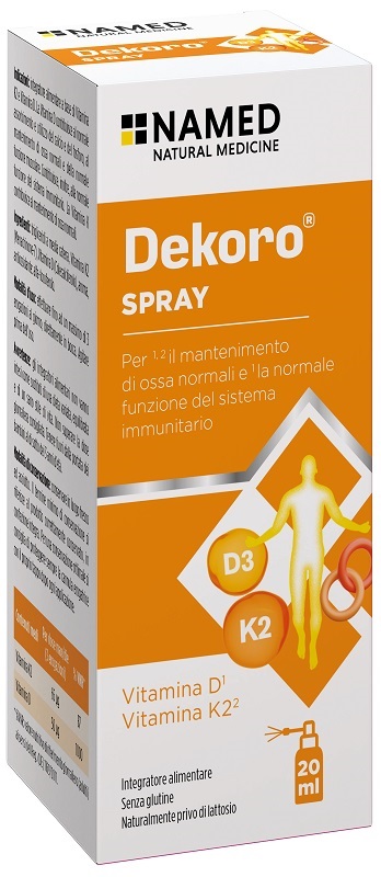 DEKORO SPRAY 20 ML SENZA GLUTINE, NATURALMENTE PRIVO DI LATTOSIO - Farmacia Del Monaco