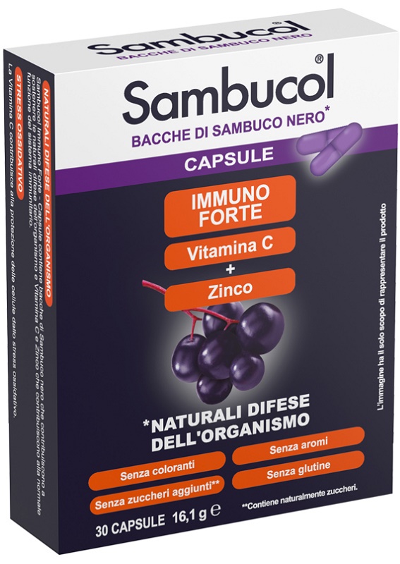 SAMBUCOL IMMUNOFORTE 30 CAPSULE - Farmacia Del Monaco