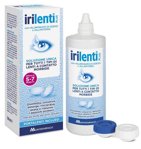 SOLUZIONE UNICA PER LENTI A CONTATTO IRILENTI 360 ML + PORTALENTI - Farmacia Del Monaco