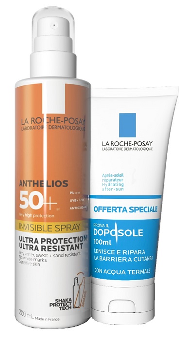 ANTHELIOS SPRAY SHAKA 200 ML + POSTHELIOS 100 ML - Farmacia Del Monaco